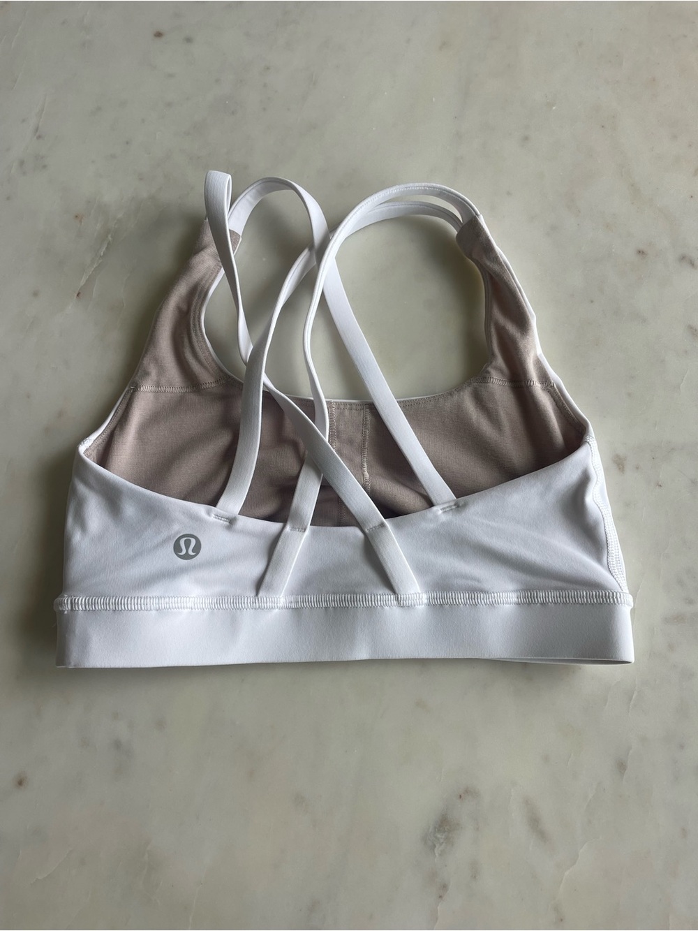 lululemon athletica White Energy Sports Bra with Neutral Lining 2
